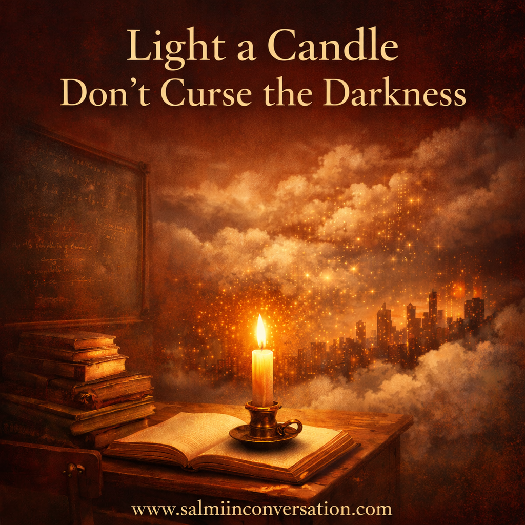 It’s Better to Light a Candle Than Curse the Darkness Seeing, Not Merely Watching